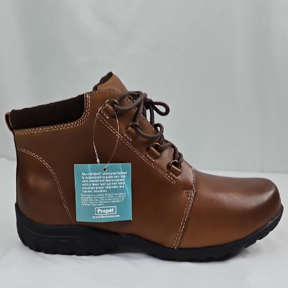 Propet Intrepet Womens Brown Delaney Ankle Booties Size 7.5 Wide NWT